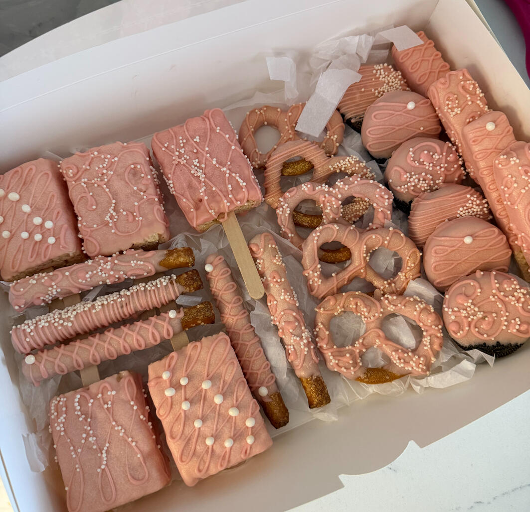 happy birthday desserts custom chocolate covered pretzels