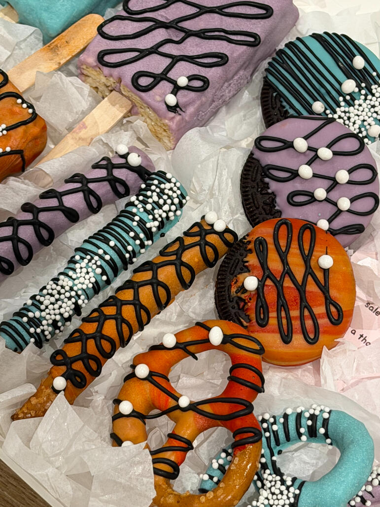 happy birthday desserts custom chocolate covered pretzels